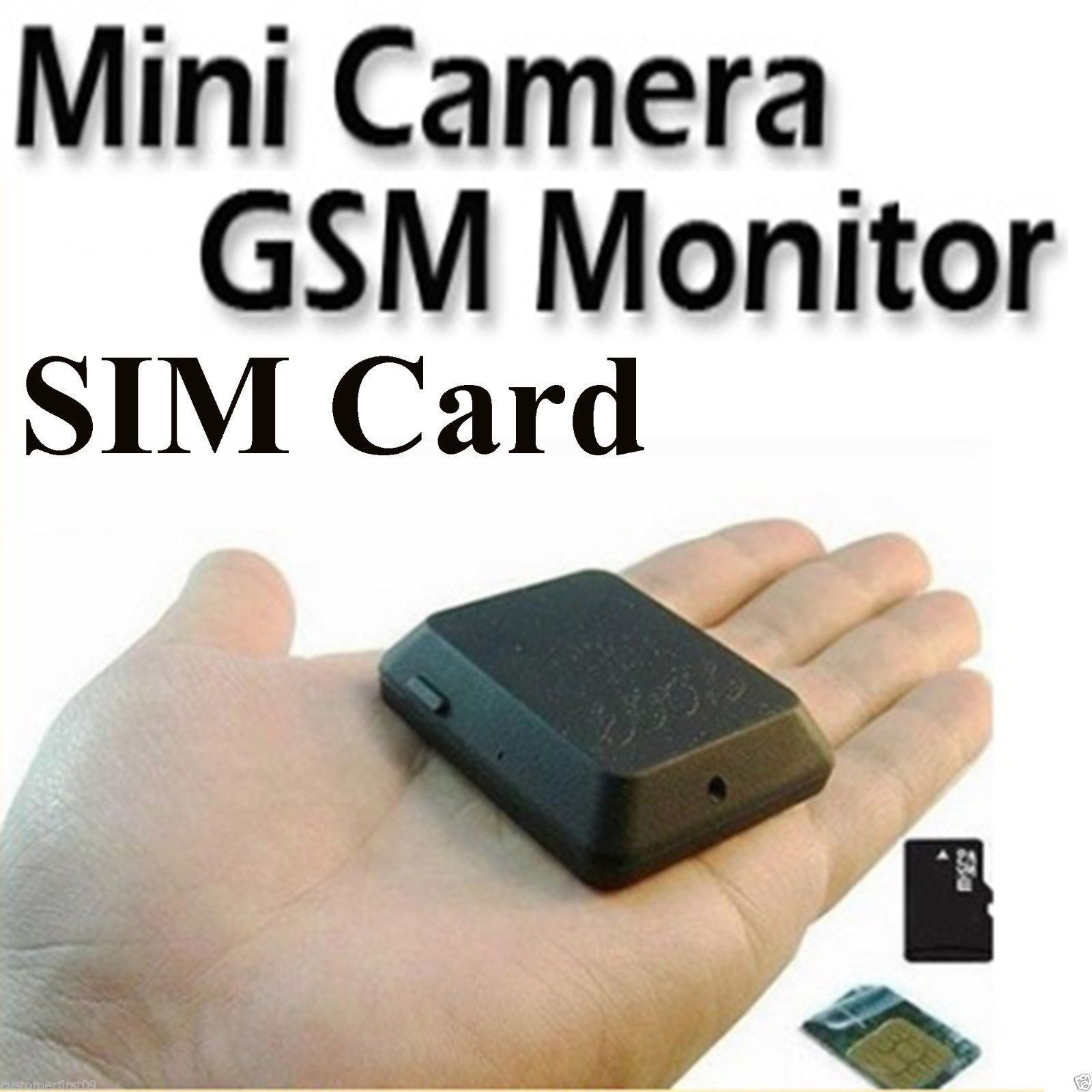 X009 MiNi-GSM-SIM-Karte Kamera Audio SOS Ear Bug Monitor Videorecorder DV AHS